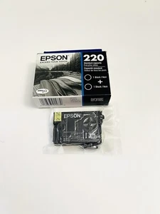 EPSON 220 PRINTER INK BLACK 2 Cartridges And 1 Magenta - Zdjęcie 1 z 5