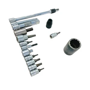 15 Pcs Husky, Allen and Assorted 27825 22264 13/16 in Drive Torx Bit Socket Set - Picture 1 of 9