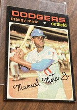 1971 Topps Baseball Card # 112 - Manny Mota Los Angeles Dodgers