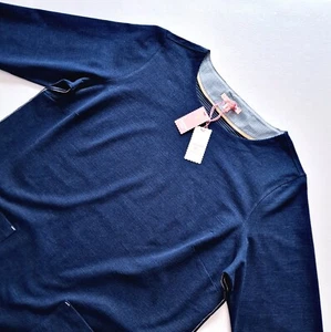 White Stuff Size 22 RRP £65 BNWT Blue Denim Style Jersey Shift Dress - Picture 1 of 21