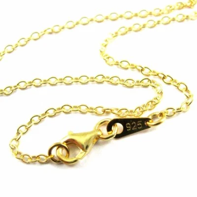 22K Gold plated over Sterling Silver Necklace, Bracelet, Anklet-2mm Strong Cable - Image 1 of 4