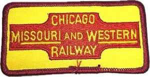 VINTAGE CHICAGO MISSOURI UND WESTERN EISENBAHN TUCH PATCH EISENBAHN ILLINOIS - Bild 1 von 3