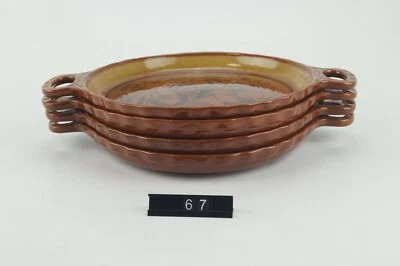 4 Pizzateller Bay cerabak Braun - W.Germany - Vintage - Retro ✅ - Bild 1 von 4