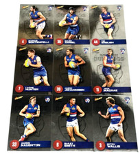 2021 SELECT AFL FOOTY STARS PRESTIGE TRADING CARD BASE TEAM SET(9)-W. BULLDOGS