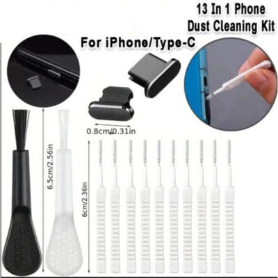 13PCS Handy Lautsprecher Staubentfernungs Reinigungswerkzeug Kit für iPhone NEUE - Bild 1 von 4