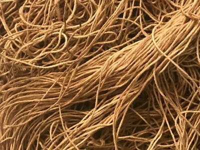 200 Pieces 12" Primitive Grungy Coffee Stained String 4 ply cotton for hang tags - Image 1 of 2