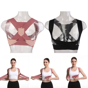 Adjustable Elastic Back Women Belt Support Posture Corrector Brace Support B-YH - Picture 1 of 17