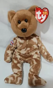 TY Beanie Baby - HERO the Military Bear (UK Exclusive Version) (8.5 inch) - Picture 1 of 4