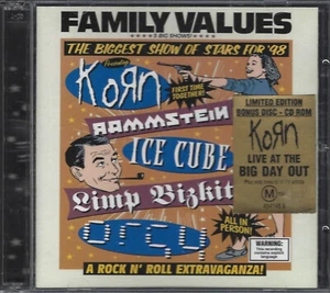 VARIOUS Artists Family Values Tour '98 CD Dbl Set (1999) *Korn *MINT Item - Picture 1 of 3