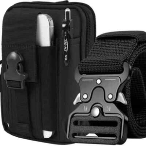 Outdoor Molle Smartphone Taktische Gürteltasche + Gürtel Bauchtasche Hüfttasche - Bild 1 von 9