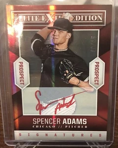 2014 Elite Extra Edition Prospect AUTO Spencer Adams Chicago WHITE SOX /25 Rc - Picture 1 of 1