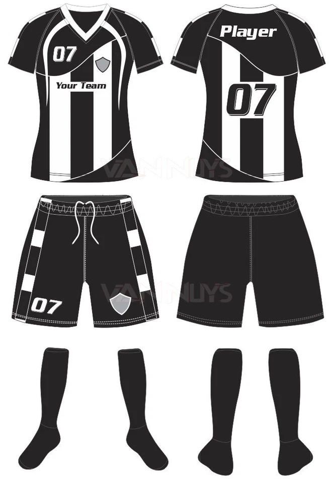 Customized Soccer Kit Jersey Short Socks With Your Name Number - Image 1 of 3