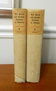 1903, 2 Vol, The Dutch and Quaker Colonies in America by John Fiske, HB, LIM/NUM - Picture 1 of 17