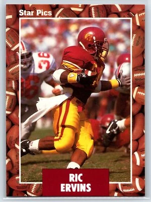 1991 Star Pics Ricky Ervins Rookie USC Trojans RC #53 - Image 1 of 2