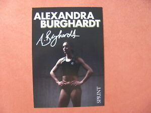 Autogramm - Alexandra Burghardt - Sprint - EM - orig.autogr.