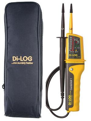 Di-Log DL6790 CombiVolt2 Audible Voltage Continuity 2 Pole Tester + CP1190 Case • 75£