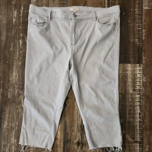 Legging Loft Outlet Mujer Capri Dobladillo Crudo Alto Gris Talla 14 - Imagen 1 de 6