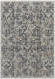 HomeRoots 2 x 3 ft. Ivory Gray & Taupe Abstract Power Loom Rectangle Area Rug - Picture 1 of 1