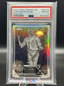 2023 Topps Chrome Update Christopher Morel Negative Rookie Debut PSA 10 Pop 3🔥 - Picture 1 of 4