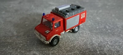 K18 LKW Spur H0 1:87 Roco Unimog Boot Figuren Freiwillige Feuerwehr Buchenort - Bild 1 von 4