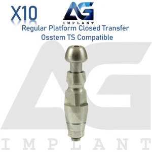 10 Closed Transfer For Lab 2.5mm Fit Regular Platform 0sstem® TS Hex - Picture 1 of 4