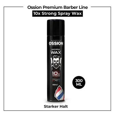 Morfose Ossion Premium Barber Line Spray Wax 300ml 10x Strong Haar Spray Wax - Bild 1 von 3