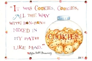 Susan Branch Cookie Jar Cookies Blank Note Card Cards Notecard - Set of 3 - Picture 1 of 2