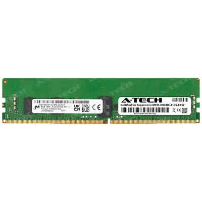 8GB DDR4 PC4-25600 RDIMM Supermicro MEM-DR480L-CL05-ER32 Equivalent Memory RAM - Image 1 of 2