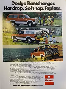 Vintage Zeitschrift Werbung Dodge Ramcharger Pickup 1974 - Bild 1 von 1