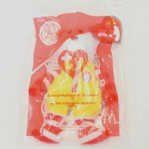 Muy RARO TY 2004 TEENIE Beanie Babies #6 Ronald McDonald el Oso NUEVO - Imagen 1 de 7