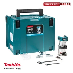 Makita DRT50ZJ 18V LXT inalámbrico sin escobillas laminado router recortador Makpac DRT50Z - Imagen 1 de 5