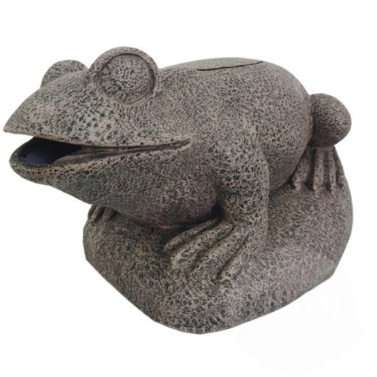 MeritMode Gartenfroschstatue – Paar Auf Stein, Harz, Wasserfest, 19x10x18 Cm, Für Garten & Terrasse