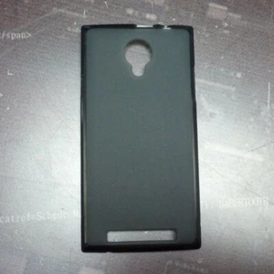 THL T6S, T6C, T6PRO, Funda de silicona satén negro semitransparente - Imagen 1 de 2