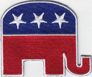 50 Pcs USA GOP Republican Party Embroidered Patches 3" Height iron-on - Picture 1 of 1