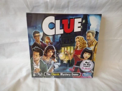 Hasbro Cluedo / Clue The Classic Mystery Board Game with Dr Orchid NEW & SEALED - Image 1 of 4