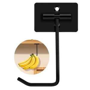 Banana Hanger Hooks - Metal Banana Holder Under Cabinet, Folding Hook for Ite... - Picture 1 of 7