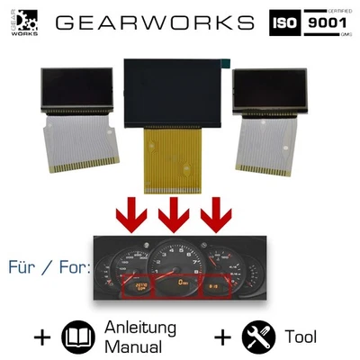 Pantalla velocímetro para PORSCHE 996 Boxster 986 cuadro de instrumentos versión km/h SET Foto 1 de 4