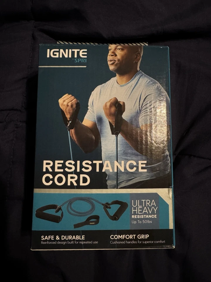 Шнур сверхтяжелого сопротивления Ignite By Spri — до 50 фунтов сопротивления - Изображение 1 из 1