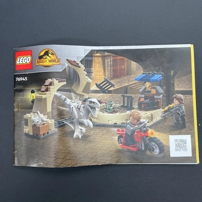 LEGO Jurassic World: Atrociraptor Bike Chase (76945) solo manual de instrucciones Foto 1 de 4