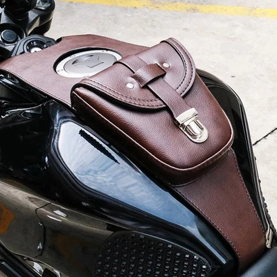 Bolsa de panel de cubierta de tanque de combustible de aceite de cuero PU para motocicleta para Honda CB650R 2019~2021 Foto 1 de 4