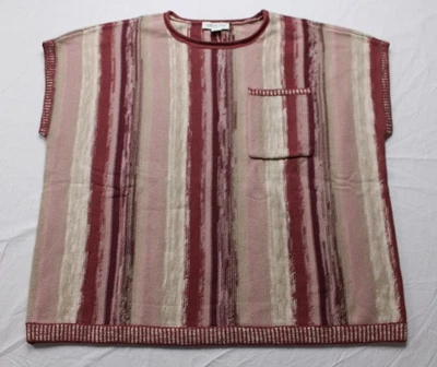 Suéter para mujer Coldwater Creek Riverbend rayas BL1 figura talla múltiple 1X Foto 1 de 3