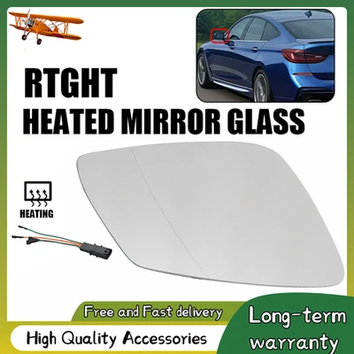 For BMW 528i 535i 550i 650i 640i 740i 750i Side Passenger Mirror Glass Heated Foto 1 de 4