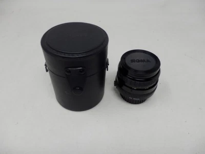 Sigma For Minolta Macro Black Camera Lens Mini-Wide 1:2.8 F=28MM 28MM With Case - Image 1 of 4