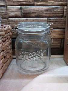 Mason Craft And More Americana Vintage Stil Glas Vorratsglas Drahtverschluss 30oz - Bild 1 von 5