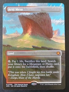 MTG Tarkir Dragonstorm - Arid Mesa - Borderless Special Guest - Bild 1 von 1