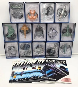 Star Trek Eaglemoss Druckguss Schiff Posten von 14 mit Magazinen & Mappe - Neu - Kostenloser Versand - Bild 1 von 20