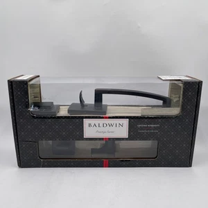 Baldwin Spyglass Front Entry Handleset with Interior Lever Matte Black - Picture 1 of 6