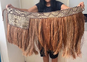 West Papua Asmat people, woman's fiber skirt - Picture 1 of 12