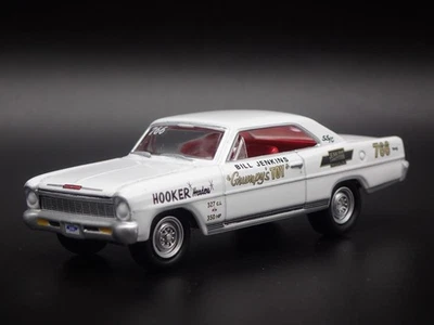 1966 CHEVY Chevrolet Nova Banconote Jenkins Grumpys Giocattolo 1:64 Scala Auto - Immagine 1 di 4