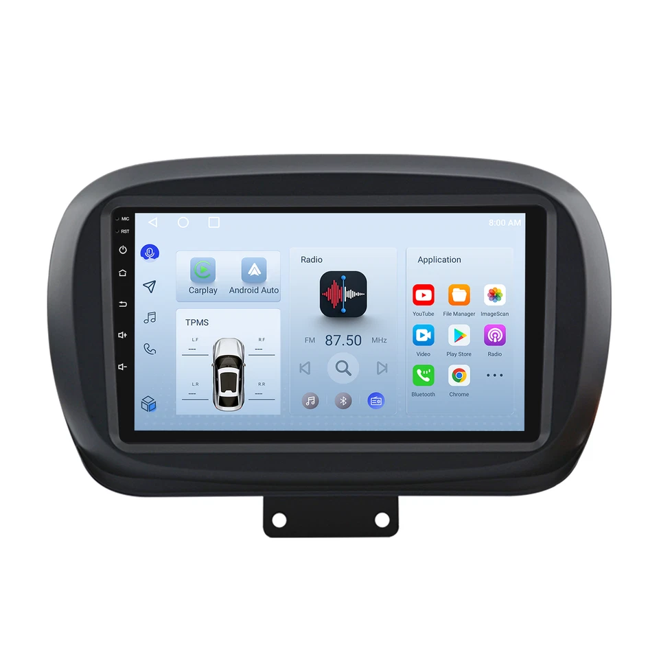 2+64GB Android Radio Navi Carplay Bluetooth DAB+ 9'' Für Fiat 500x 2014-2020 - Bild 1 von 4